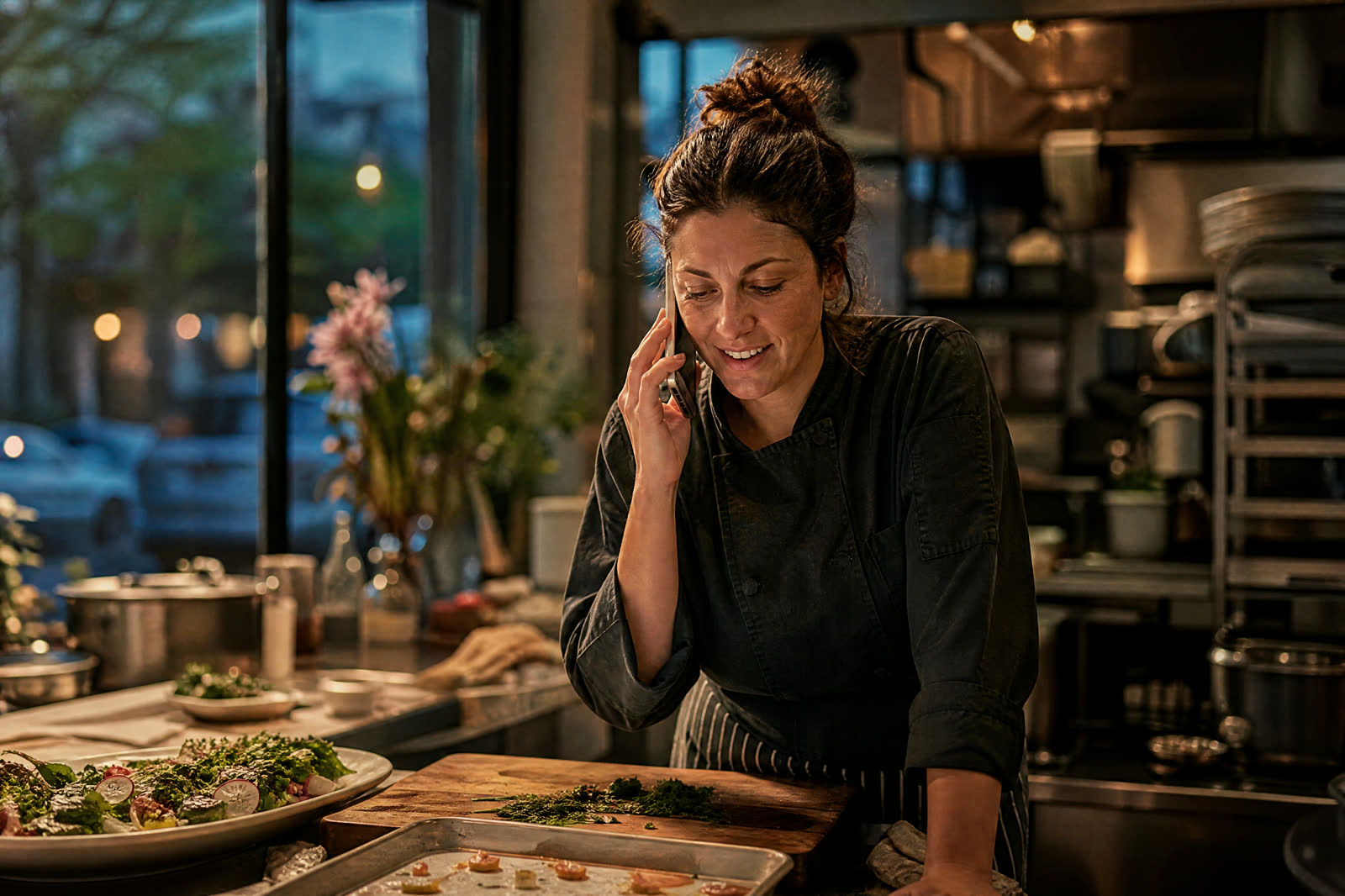 Business owner taking the call